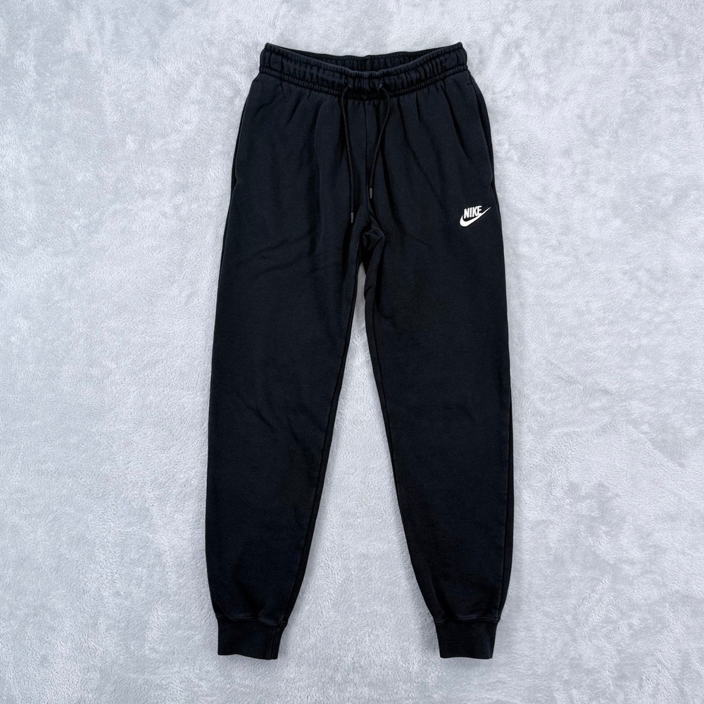 Nike Jogger Sweatpants Women XS Black Fleece Sportswear Athletic Gym Training